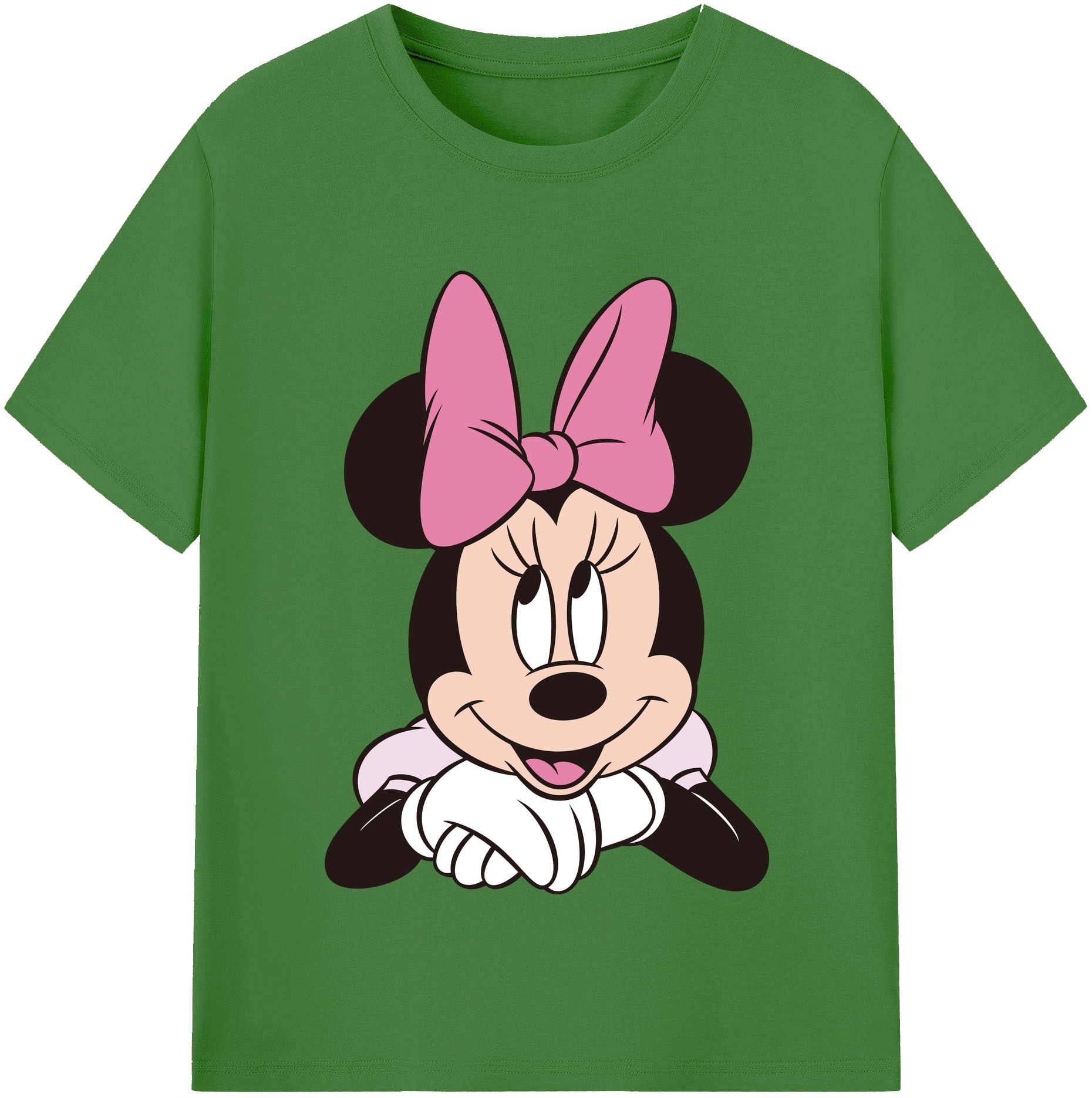 （画像用） ミッキーマウス Mickey Mouse レディースカジュアルプリントTシャツ（綿100％）